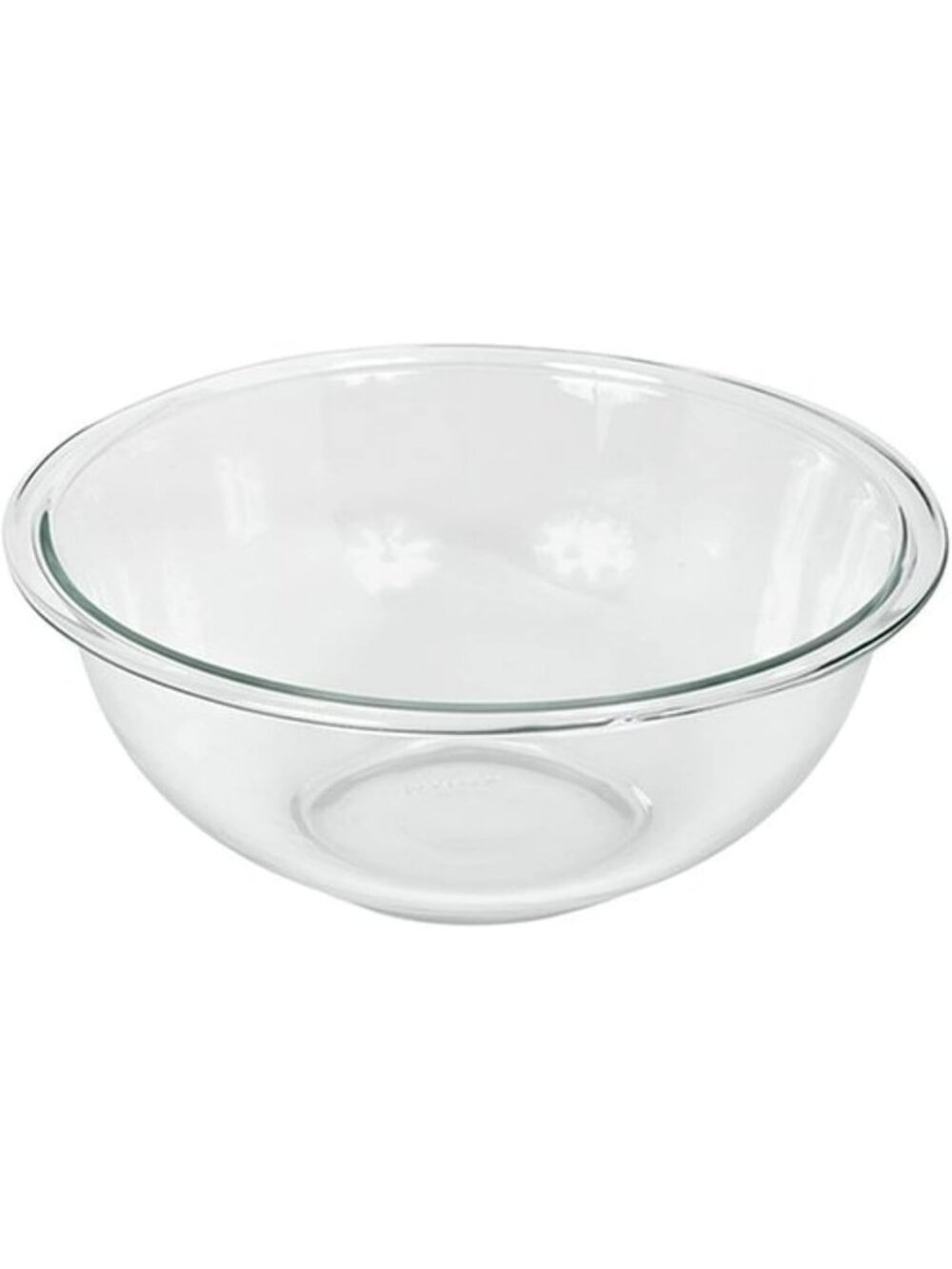 2.5Qt Glass Mixing Bowl - Tempered Thick Walls, Wide Rim, Nesting Design, Safe